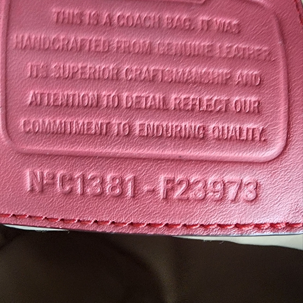 Coach Daisy Spectator EMMA PINK Leather Tote Bag - Picture 6 of 7